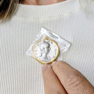 Greek Coin Replica Pendant Necklace From Türkiye